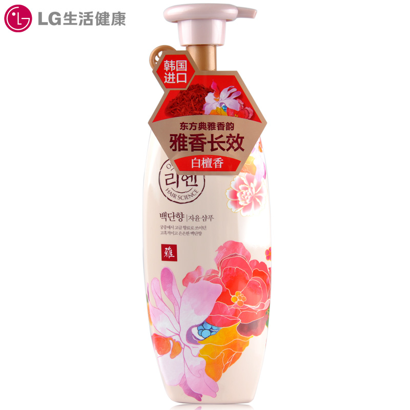 LG睿嫣白檀香洗发水 深度滋养 改善毛躁 强韧发根 持久留香500ml