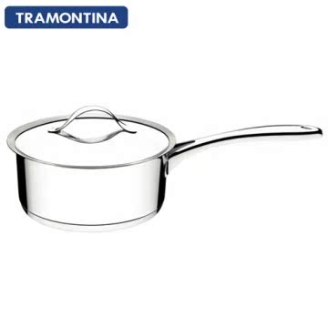 TRAMONTINA DUO白金系列20公分单把汤锅2.8L