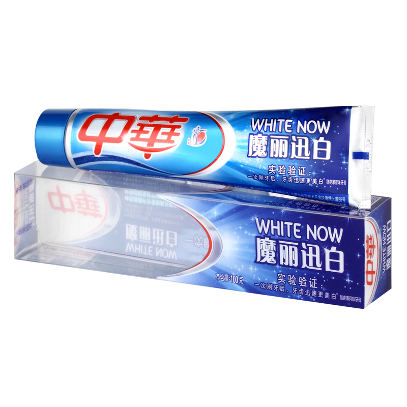 中华 魔丽迅白魔丽迅白冰川酷爽味牙膏100g  清新口气