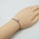 Nhật Bản S925 sterling bạc voi đơn giản thời trang sinh viên vòng chân dây ngọt ngào dễ thương dây đỏ cá tính