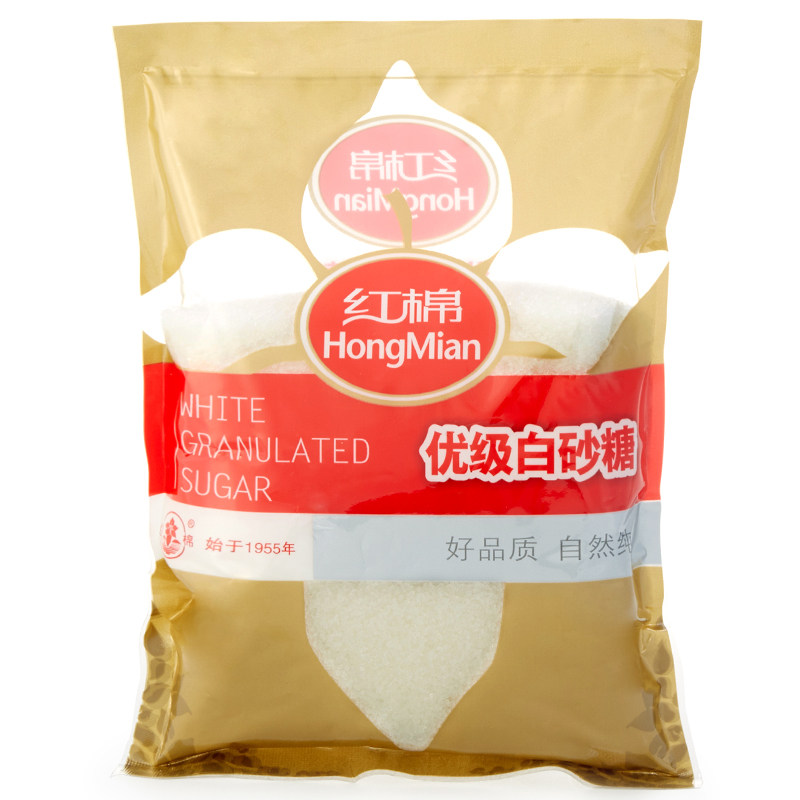 【天猫超市】红棉优级白砂糖454g/袋 优质白糖细砂糖食糖蔗糖