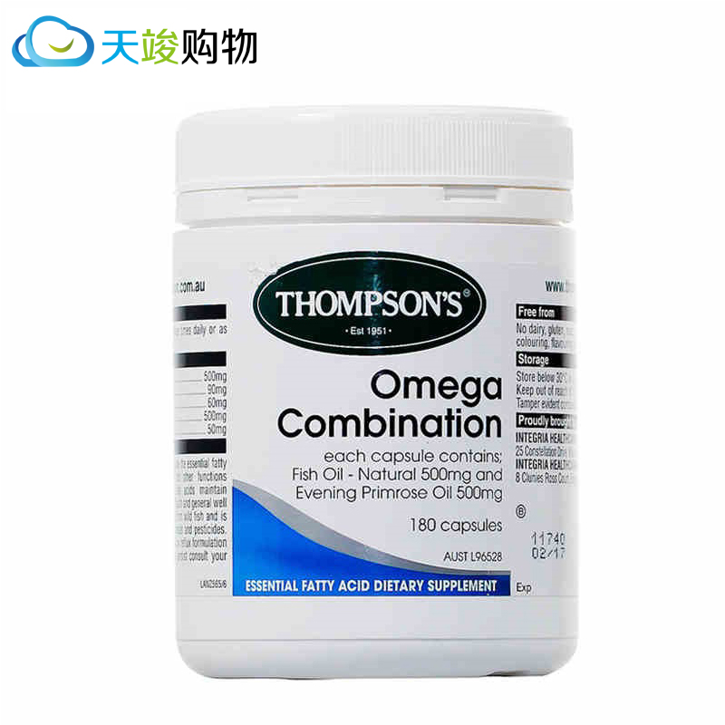 Thompsons 汤普森Omega月见草复合深海鱼油 180粒