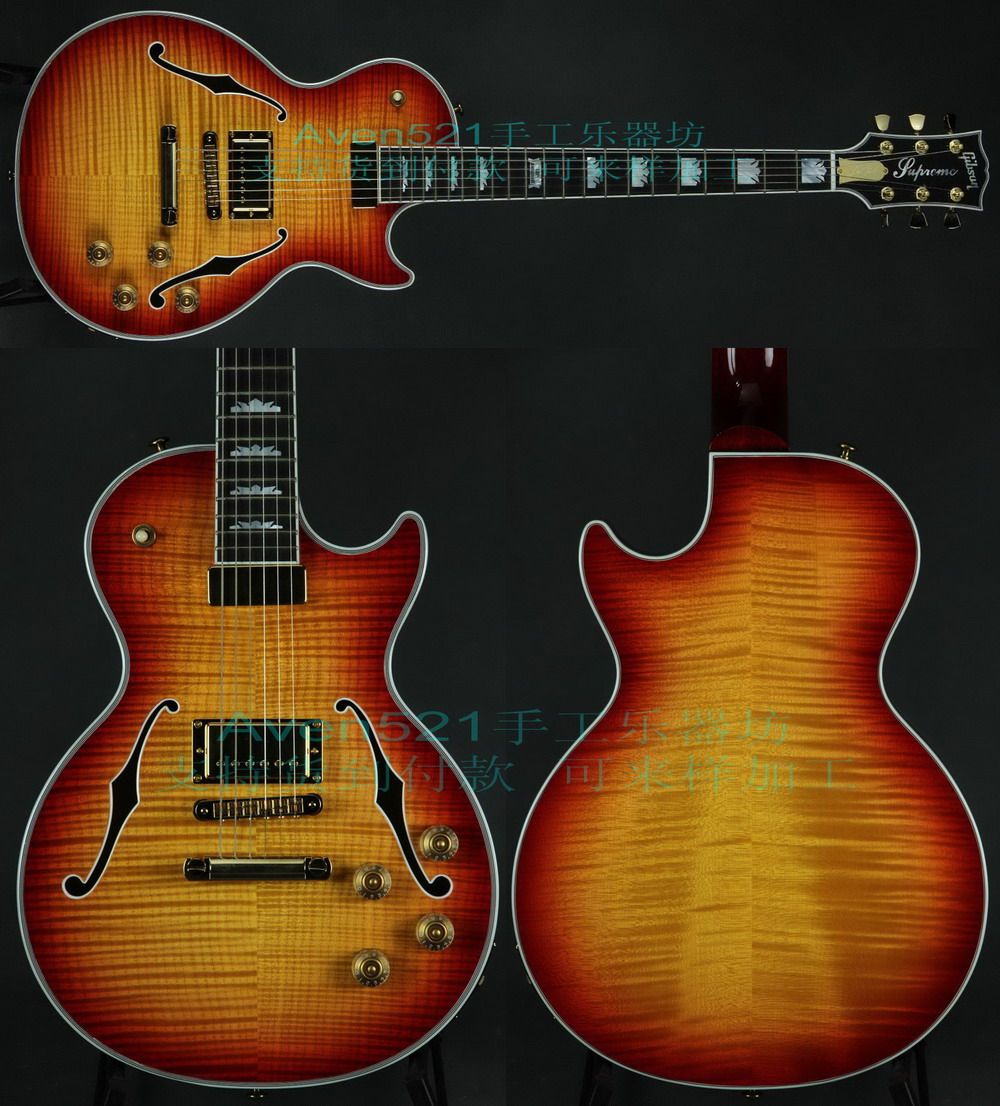 Customized Gibsons USA Les Paul Supreme electric guitar