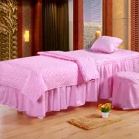 bán kính đầu massage vẻ đẹp bedspread giường denim tùy chỉnh kim miễn phí và Body đặc biệt cung cấp miễn phí vận chuyển - Trang bị tấm mẫu ga giường spa