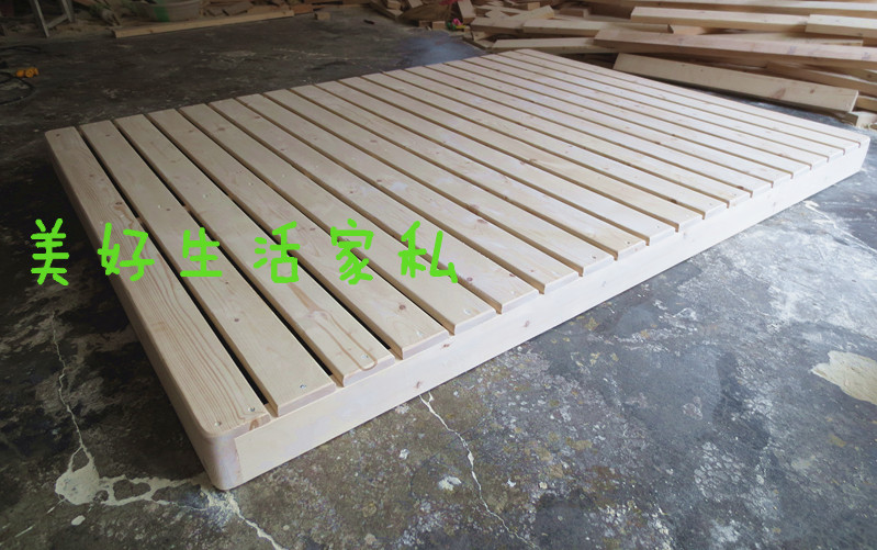 Pure All-wood Bed Pine Wood Widening Children's Bed Ribs Racks 1 5 Can Be Set For 1 8 Bed Frame Tatami