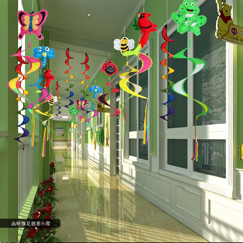 Kindergarten Huanchuang Hanging Decoration Rotating Rainbow