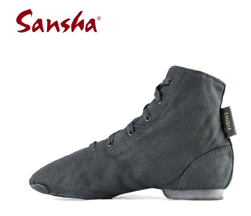 French Sansha Sansha Canvas Cloth Face Dance Shoes High Cylinder Jazz Dance Shoes Jazz Boots JB3