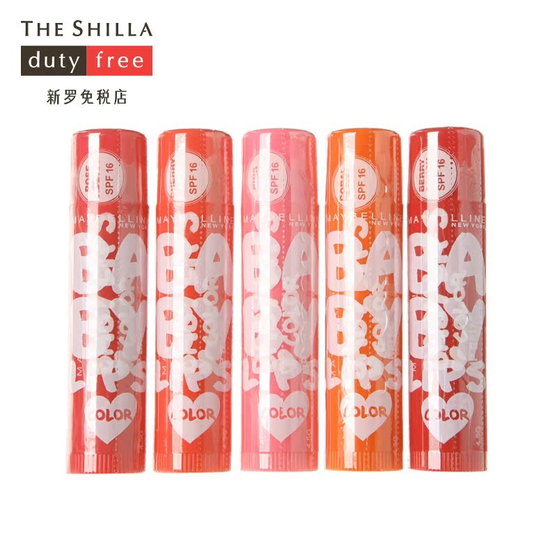 [新罗免税店]Maybelline/美宝莲 宝蓓爱炫彩唇膏4.4g*5支滋润保湿