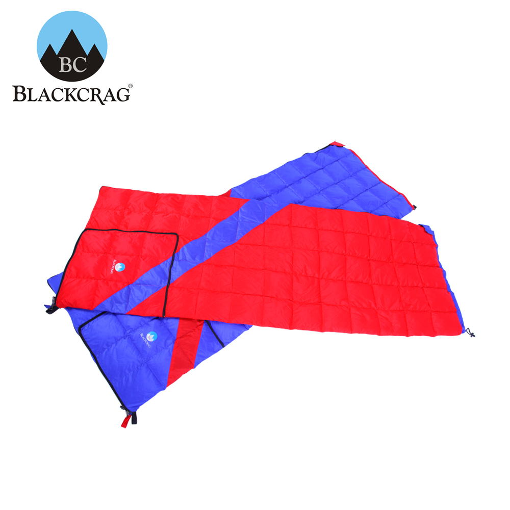 BlackCrag black rock outdoor multifunctional down sleeping bag pillow down quilt three-in-one 400g goose down