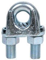 Galvanized heavy wire rope clamping head Zhead rolling head U type lock catch cat claw buckle key lock 6 10 12