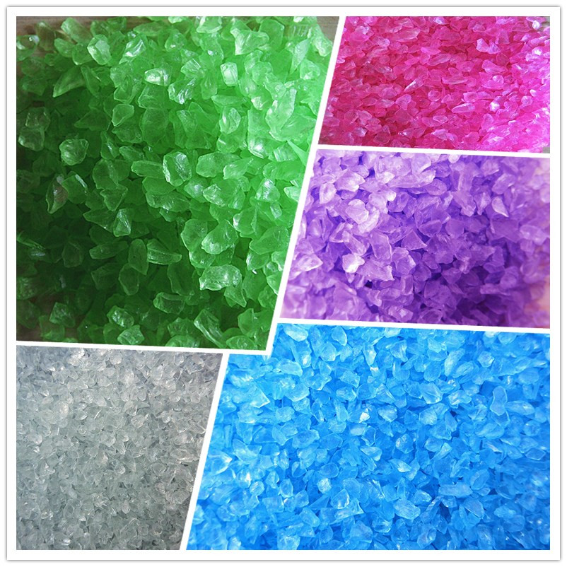 Glass crystal sand Moss Micro-landscape fish tank Landscaping aquarium Decorative bottom sand Fine particles Glass crystal sand