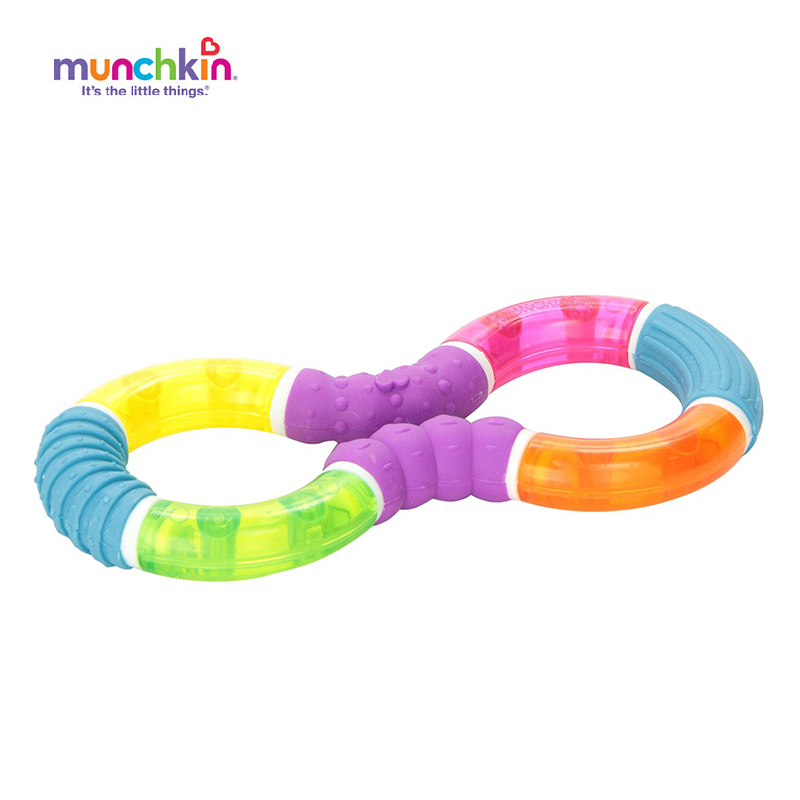 Munchkin/麦肯齐 8号曲奇磨牙玩具牙胶 宝宝磨牙玩具