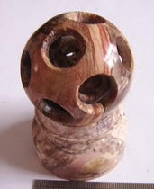 Stone 3-layer 3rd floor stone swivel with base wind water stone when stone lingo