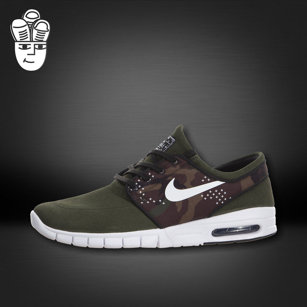 Nike Stefan Janoski Max Leather 耐克男子气垫复古跑鞋 休闲鞋