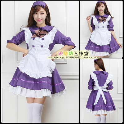 taobao agent Japanese purple small princess costume, cosplay, Lolita style