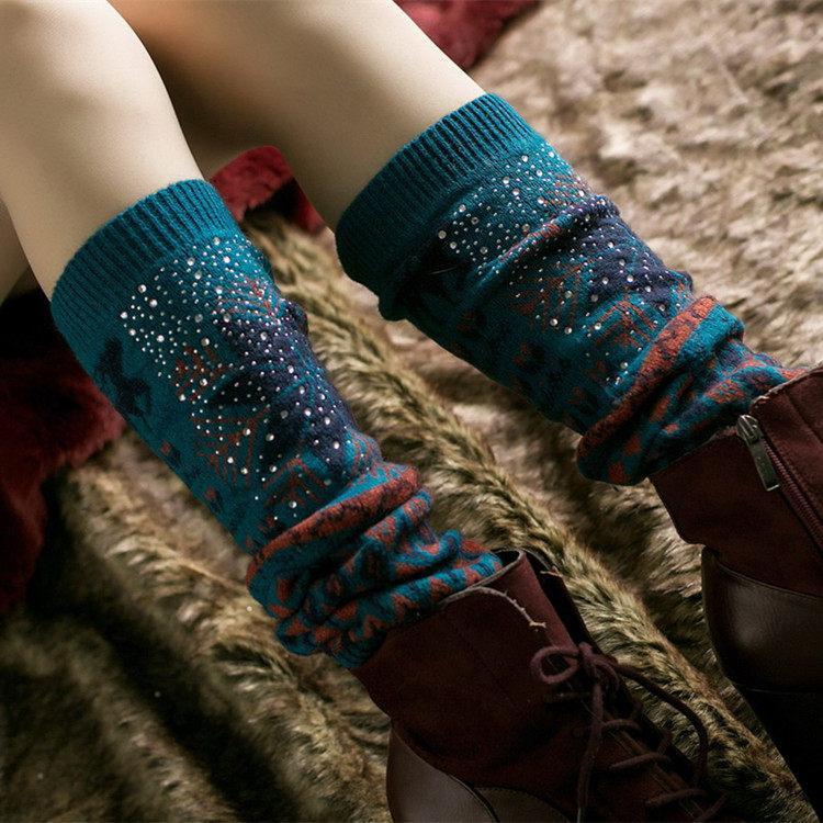 Korean Bubble Socks Women Spring Autumn Winter Women's Pearl Socks Socks Leg Covers Beautiful Leg Boot Covers to Keep Warm