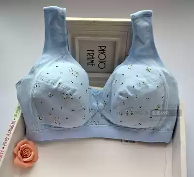 Pregnant women underwear cotton front open button type without steel ring pregnant women sleep nursing bra postpartum thin mold cup large size vest