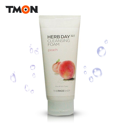 The Face Shop/菲诗小铺韩国官网直邮进口滑嫩鲜桃洗面奶170ml *