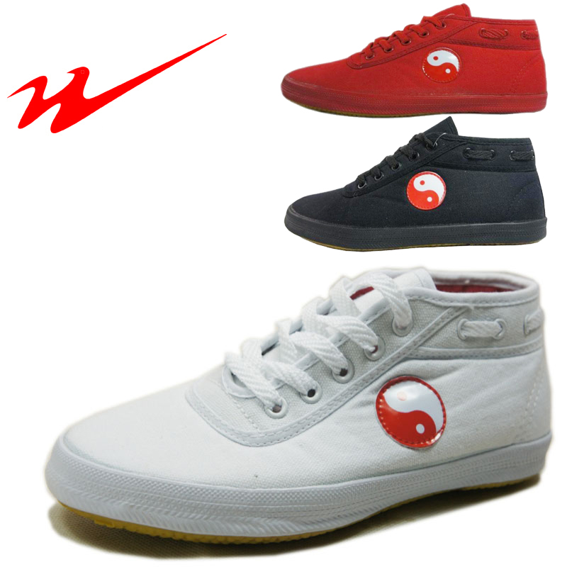 Qingdao double star autumn and winter midsize shoes with warm lightweight non-slip ox tendon martial arts shoes Mulan shoes Taiji shoes