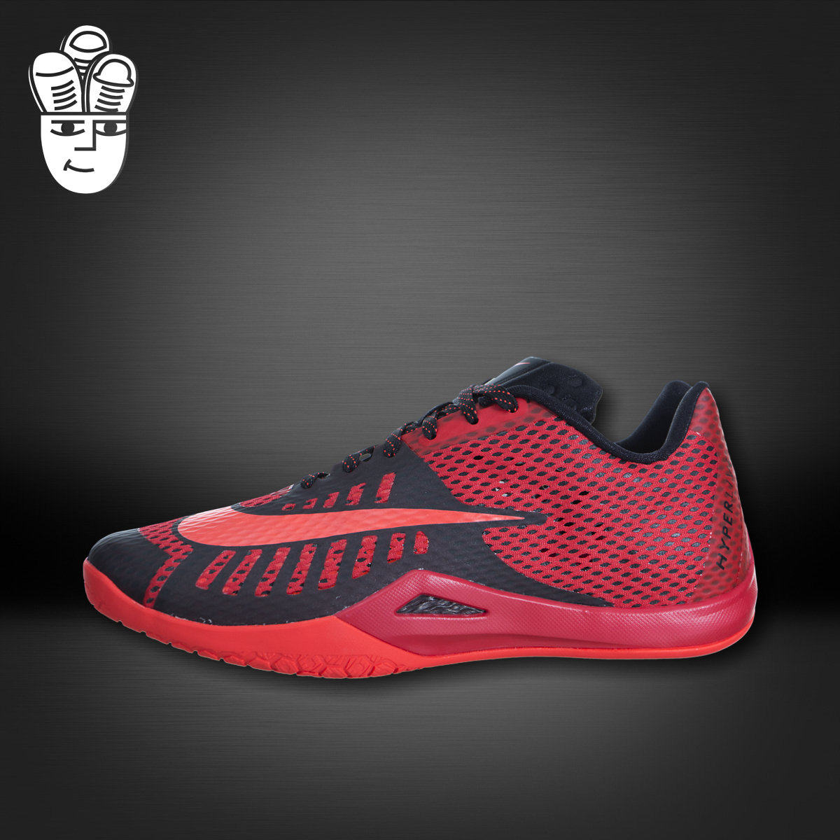 Nike HyperLive 耐克男鞋 实战低帮篮球鞋 黑红 运动休闲鞋
