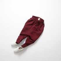 Autumn Money Boy Clothing Boy Girl Great Pp Hallen Pants Sportswear Children Knit Pure Cotton Casual Long Pants