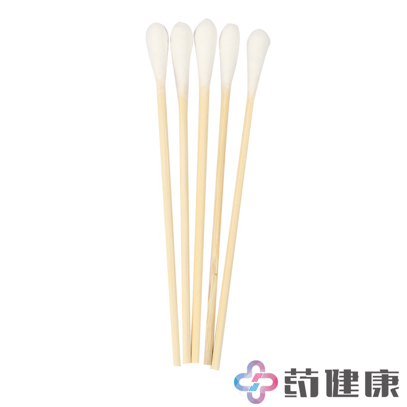 稳健灭菌级一次性棉签 家用单头灭菌竹棉签10CM*50