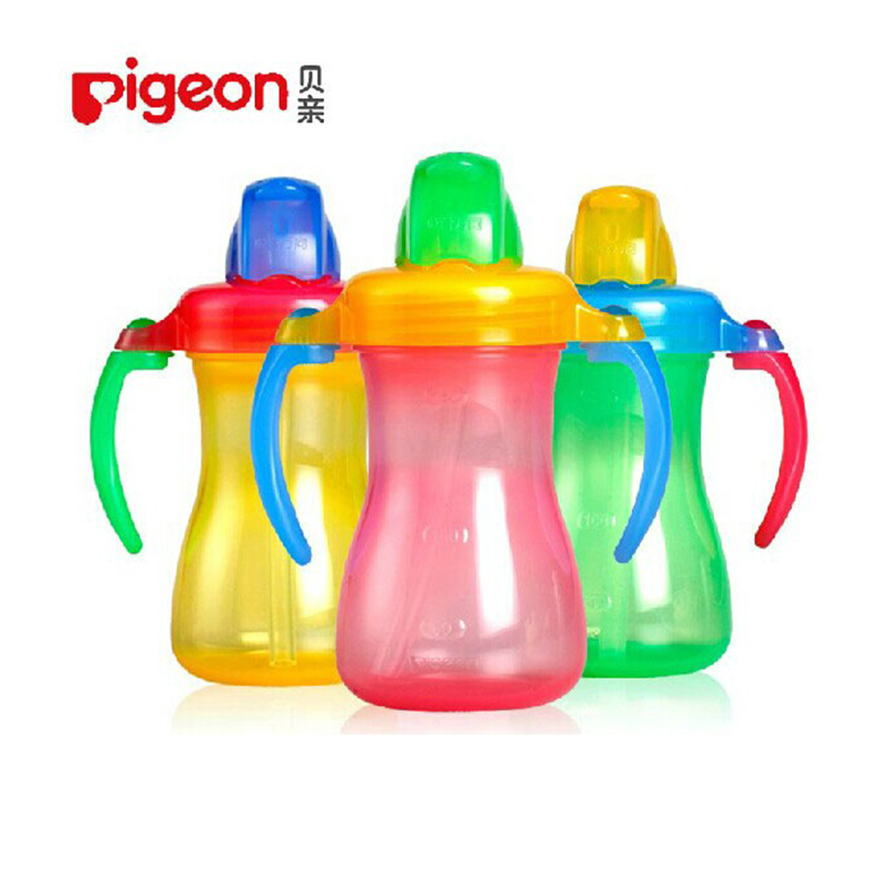 贝亲迷你吸管杯 学饮杯 训练杯150ML 红色 绿色 黄色 安全材质