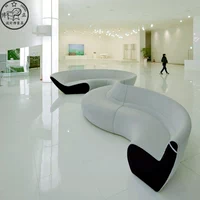 Walter konll khoanh tròn đồ nội thất sáng tạo Sofa thiết kế hình chữ S Sofa hình sợi thủy tinh cong ghế