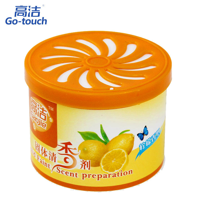 【天猫超市】高洁柠檬固体清香剂100g/盒 室内芳香剂 去异味