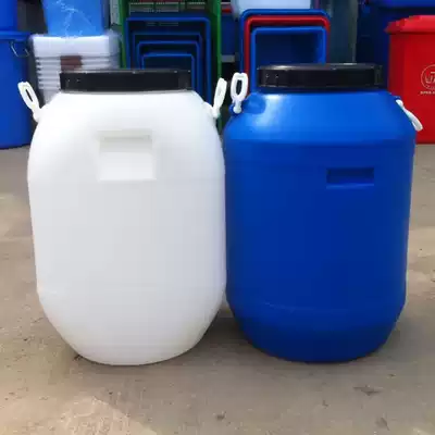 Whole new material 50L kg food grade plastic water storage bucket with lid 100kg chemical barrel enzyme barrel fish bucket