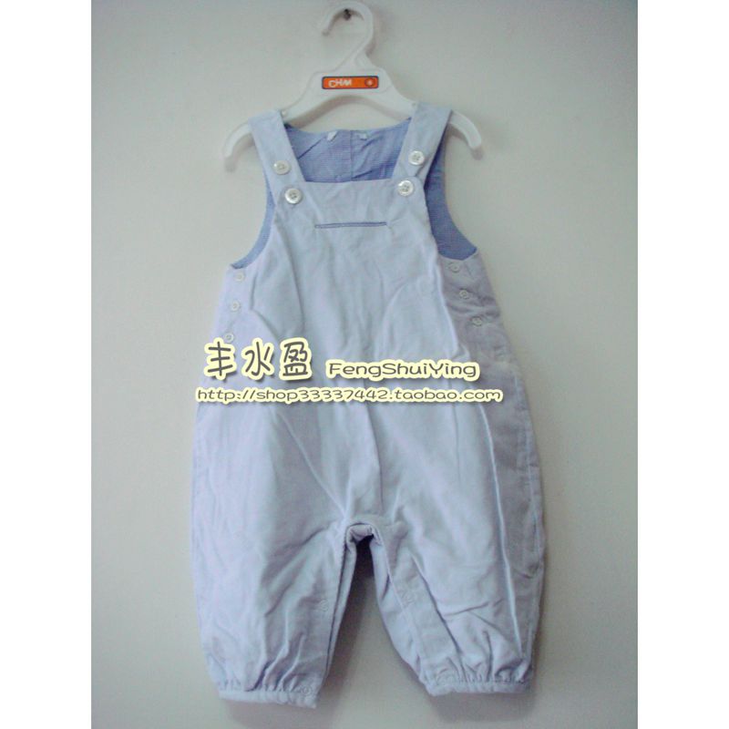 French single sand washed cotton corduroy baby bag jumpsuit jumpsuit romper trousers sanitary pants
