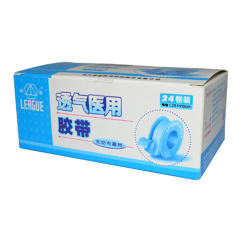 联盟 透气医用胶带 无纺布基材 1.25*910cm/卷