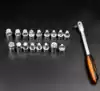 20-piece four-angle hexagon oil release tool Oil release screw set Oil pan screw socket wrench upgraded version