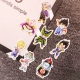 Dễ thương phim hoạt hình rồng bóng acrylic trâm Wukong huy hiệu anime pin trâm phù hiệu túi trang trí