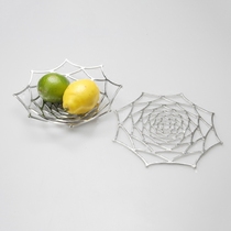 Japanese made Osaka tin can be used as pure tin casual bending fruit basket basket basket basket net Dahlia