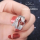 S925 sterling bạc đai khóa nhẫn nữ sinh viên hipster Nhật Bản và Hàn Quốc cá tính hoang dã đơn giản sáng tạo mở ngón trỏ rộng - Nhẫn nhẫn cưới vàng tây Nhẫn