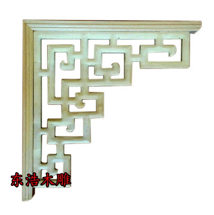 East Yang Wood Carving Solid Wood Chinese Style Corner Flower Ceiling Corner Flower Imitation Ancient Corner Flower Chinese Corner Flower Lattice Solid Wood Corner Flower-Taobao