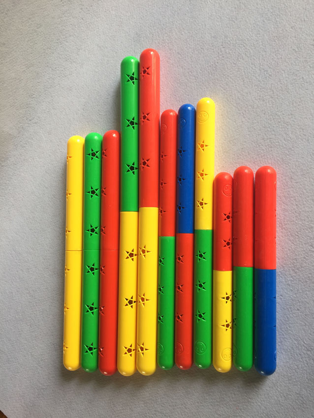 Sound gymnastics ring stick Plastic two-color gymnastics stick shaking Ling gymnastics stick Relay stick