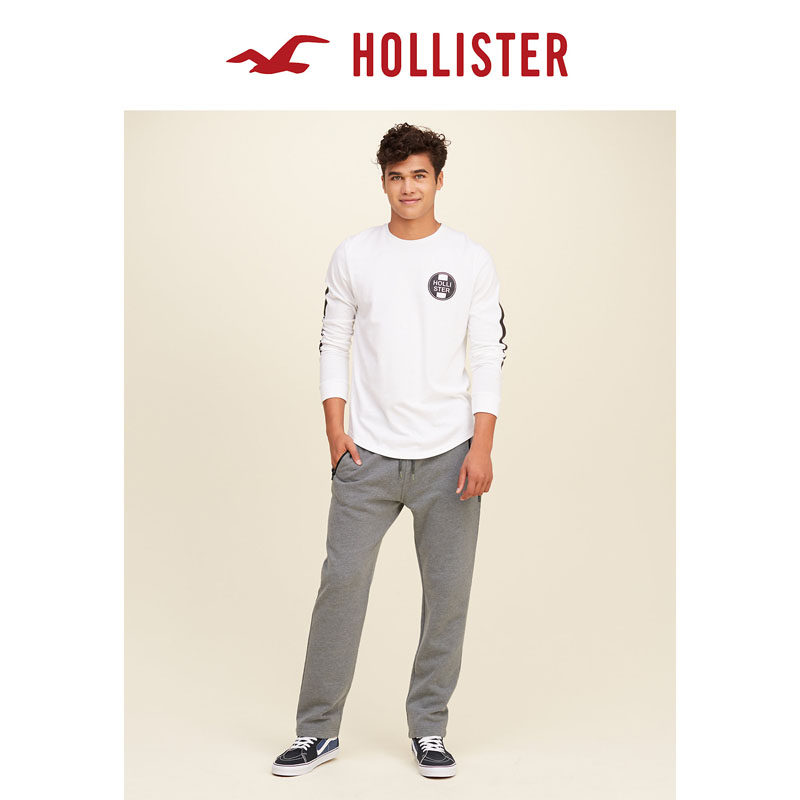 Hollister 织纹抓绒运动裤 男 108287