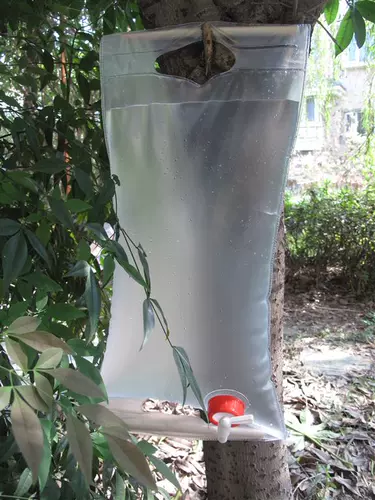 Деревянный стержень вода мешок 10 л 10 литров деревянной палочки бутылка бутылка для бутылки бутылка бутылка бутылка для бутылки для кемпинга ковша водяной мешок на открытом воздухе на открытом воздухе.