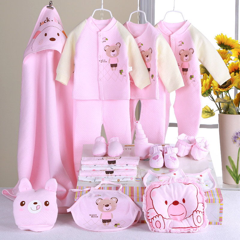 Spring Summer Autumn Winter Season Baby Pure Cotton Warm Gift Box Newborn Baby Full Moon Clothes First Raw Underwear Kit Boxed Items