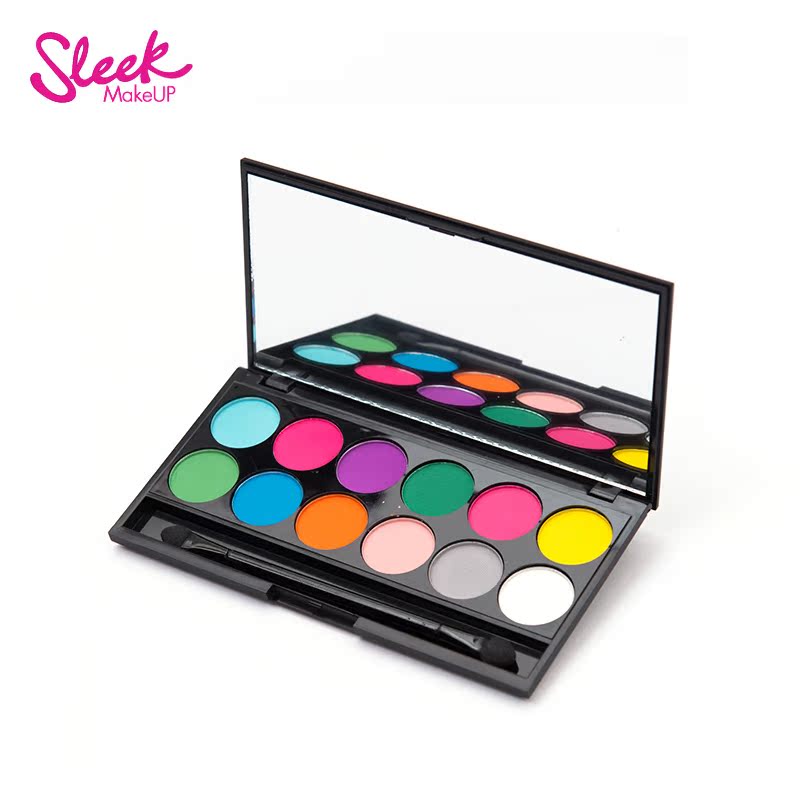 英国Sleek 12色矿物眼影盘 730 配色时尚颜色靓丽全哑光盘眼影膏