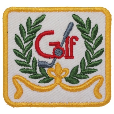 Golf Ball embroidery Magic Post Welcome to customize all kinds of armband chest emblem backmembrane etc