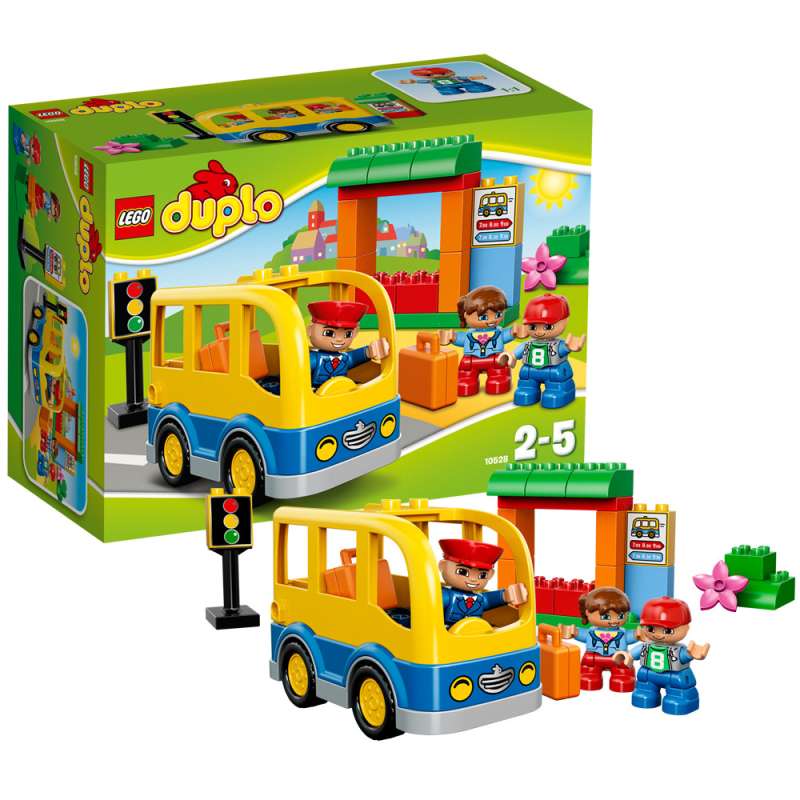 【红孩子母婴】LEGO 乐高得宝系列玩具校车 10528
