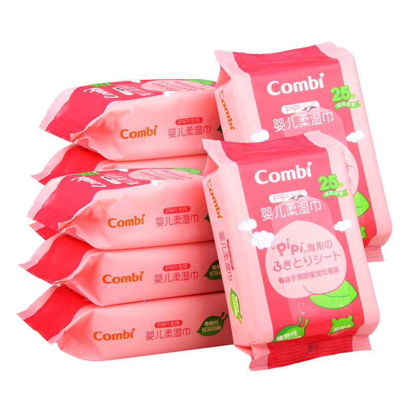 Combi 康贝 PiPi专用婴儿柔湿巾 25*8包 8162