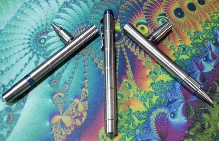 Deformed tactical pen Tactical pen Defense pen Titanium tactical pen TC4 titanium alloy pen tungsten steel head broke window pen