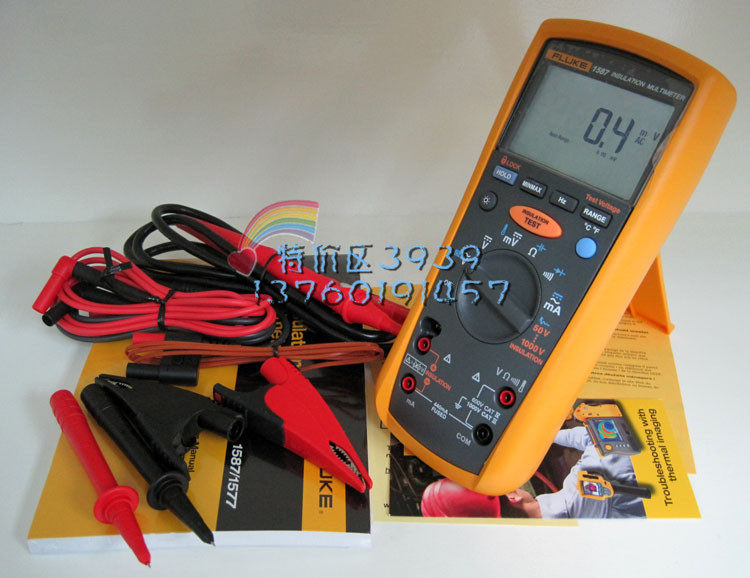 Fluke 1577 1587 Insulated Multimeter F1587 F1577 Megameter Insulation Resistance