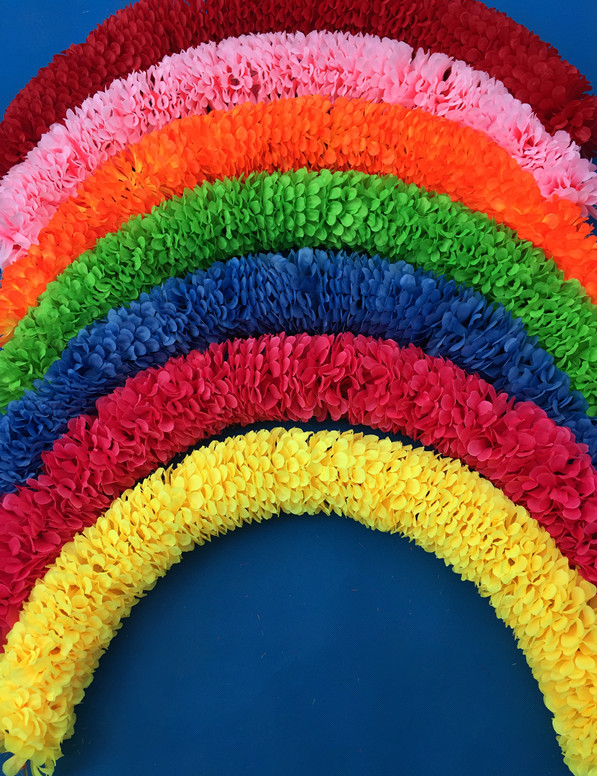 Large flower sheet steel wire Flower ring Games Gymnastics Props Children's Festival Props opening ceremony National Day New Year's Day performance props