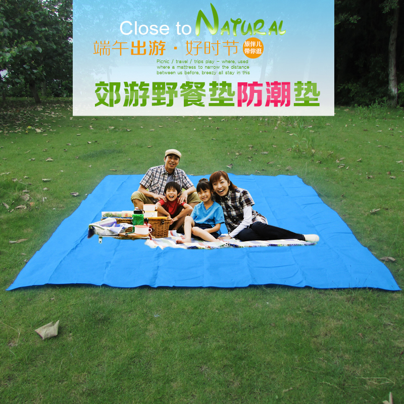 Light Fitting Row Mattress Anti-Tide Mat Picnic Mat Waterproof Thickened Ground Mat Beach Suburban Swim Children Crawl Mat 280 * 230