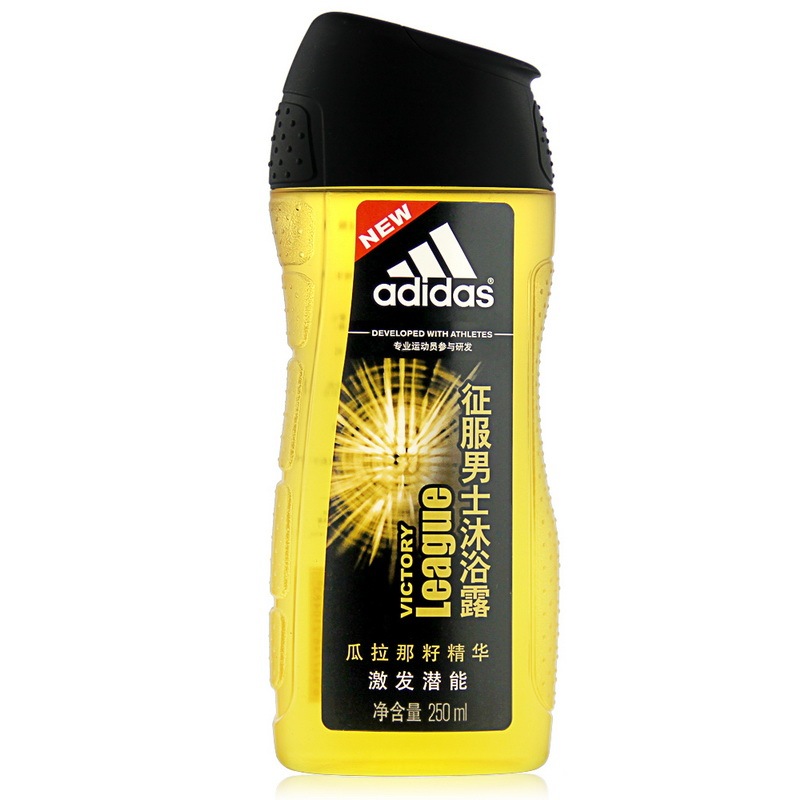 阿迪达斯adidas男士活力沐浴露250m-l征服250ml(独特雪松香味)